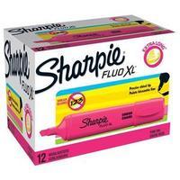 sharpie fluo xl highlighter chisel tip 3 widths pink 1 x pack of 12 hi ...
