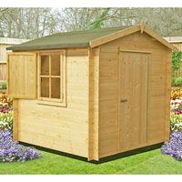 Shire 7ft x 7ft (1.86m x 1.86m) Camelot Log Cabin