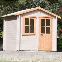 Shire 8ft x 8ft (2.39m x 2.39m) Avesbury Log Cabin