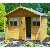 Shire 6ft x 5.6ft (1.79m x 1.69m) Cubby Shiplap Playhouse Installation.