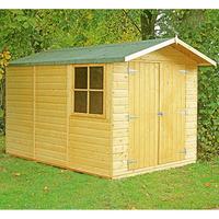 shire 7ft x 10ft 198m x 304m guernsey budget apex shed