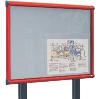 Shield Extra Exterior H 1050mm x W 1182mm Showcase Aluminium Frame Charcoal Cloth