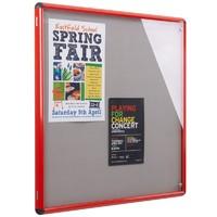 Shield Temperproof H 1200mm x W 1800mm Noticeboard White Frame Blueberry Cloth