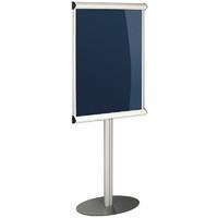 Shield Showline Freestanding H 1037mm x W 720mm Noticeboard Aluminium Frame Bottle Green Cloth