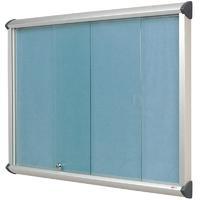 Shield Sliding Door Standard H 1050mm x W 1182mm Showcase Blue Frame Ink Navy Cloth