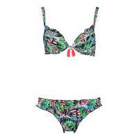 shiwi bikinis bikini push up panter jungle black