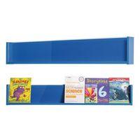 shelf style wall mounted display blue