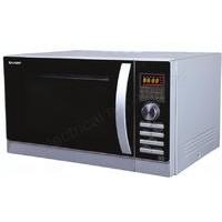 Sharp R-842SLM (R842SLM) Freestanding Combination Microwave Oven 900W Output Power 25 Litre Oven Capacity (Silver)