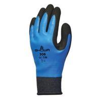 Showa Water Resistant Full Finger Gloves Medium Pair
