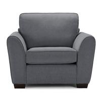 shiloh fabric armchair pewter