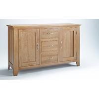 Sherwood Oak Large Sideboard with 2 Doors and 3 Drawers