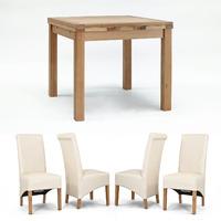 sherwood oak 90cm to 160cm drawleaf extending table 2 or 4 cream roll  ...