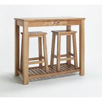 Sherwood Oak Breakfast Table & 2 Stools