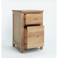 Sherwood Oak 2 Drawer Filing Cabinet