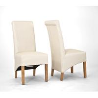 sherwood oak cream rollback chairs pair sherwood oak cream rollbacks p ...