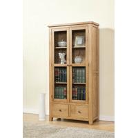 Shrewsbury Oak Display Cabinet with Glass Doors