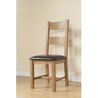 shrewsbury oak rustic chair pair