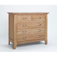 Sherwood Oak 2+3 Drawer Chest