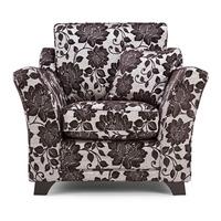 sheraton fabric armchair charcoal