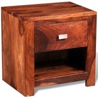 Sheesham Solid Wood Bedside Cabinet with 1 Drawer