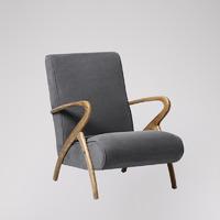 sherborne armchair in maritime grey