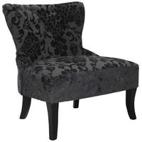 Shankar Belgravia Baroque Fabric Chair - Charcoal