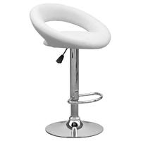 shankar aurora leather matc bar stool white pair