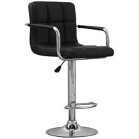 shankar appleby leather match bar stool black pair