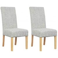 shankar salta fabric dining chair grey weave pair