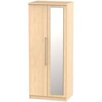 Sherwood Maple Wardrobe - 2ft 6in with Mirror