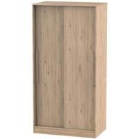 sherwood bordeaux oak sliding wardrobe wide