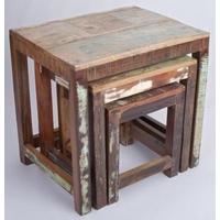 Shankar New England Reclaimed Nest of Tables