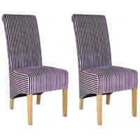 Shankar Krista Jupiter Dining Chair - Aubergine (Pair)