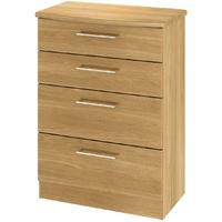 Sherwood Oak Chest of Drawer - 4 Drawer Deep