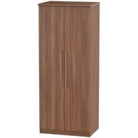 sherwood noche walnut wardrobe 2ft 6in with plain