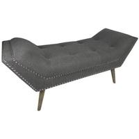 Shankar Mulberry Charcoal Chaise - Medium