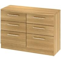 Sherwood Oak Chest of Drawer - 6 Drawer Midi