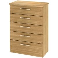 Sherwood Oak Chest of Drawer - 5 Drawer