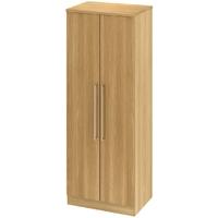 sherwood oak wardrobe tall 2ft 6in with plain