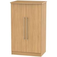 Sherwood Oak Wardrobe - 2ft 6in with Plain Midi