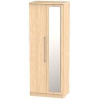 sherwood maple wardrobe tall 2ft 6in with mirror