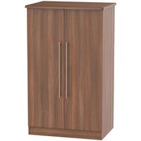 sherwood noche walnut wardrobe 2ft 6in with plain midi