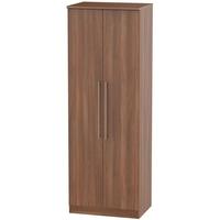 Sherwood Noche Walnut Wardrobe - Tall 2ft 6in with Double Hanging