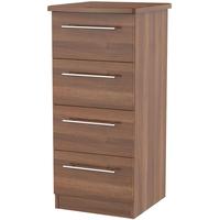 Sherwood Noche Walnut Chest of Drawer - 4 Drawer Locker