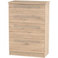 Sherwood Bordeaux Oak Chest of Drawer - 4 Drawer Deep