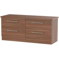 Sherwood Noche Walnut Bed Box - 4 Drawer