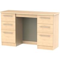 Sherwood Maple Dressing Table - Knee Hole Double Pedestal