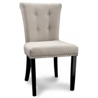 shankar sandringham script high back grey accent chair