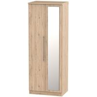 Sherwood Bordeaux Oak Wardrobe - Tall 2ft 6in with Mirror