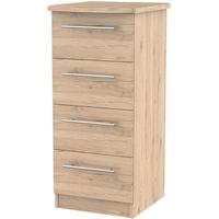 Sherwood Bordeaux Oak Chest of Drawer - 4 Drawer Locker